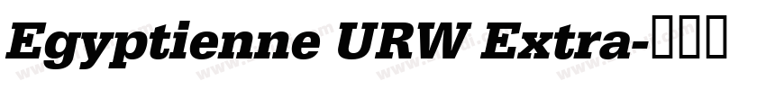 Egyptienne URW Extra字体转换